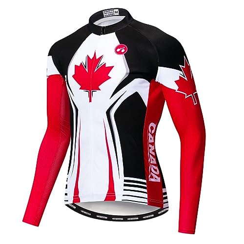 Vêtements de vélo Canada VTT maillots de cyclisme homme manches longues printemps automne