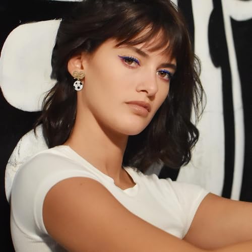 Sport Dangle Earrings for Women | Soccer|Baseball|Golf|Football Earrings | Jewelry Gift for Sport Lover Fans3