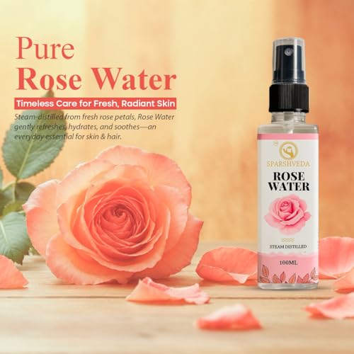 Image of Rose Water Herbal Skin Toner - Hydrating & Refreshing | Balances pH | Fights Acne | Gentle for All Skin Types | No Paraben | Alcohol Free | 100 ml | For All Skin Types