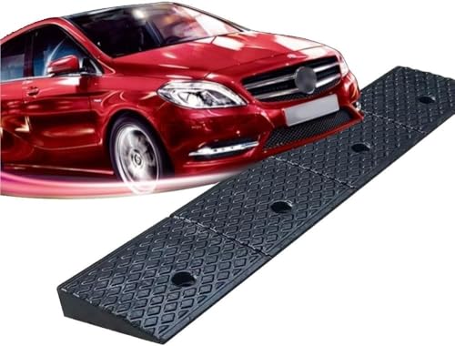 2Pack Threshold Ramp, Rubber Threshold Ramp, Kerb Ramps, for Doorways Garage Barn Door Steps Inside Outside Home(Black,1.6