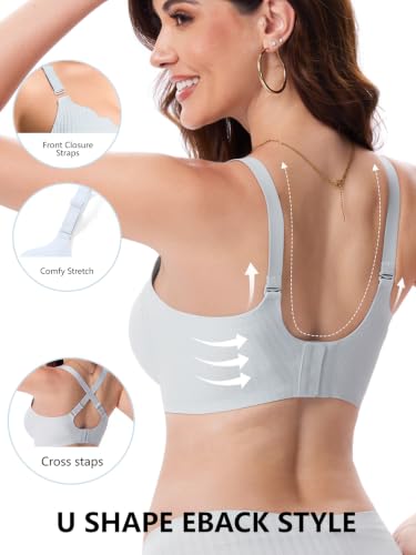Image of COCOMARTS Jelly Bras for Women No Underwire Scalloped Wireless Push Up Bra