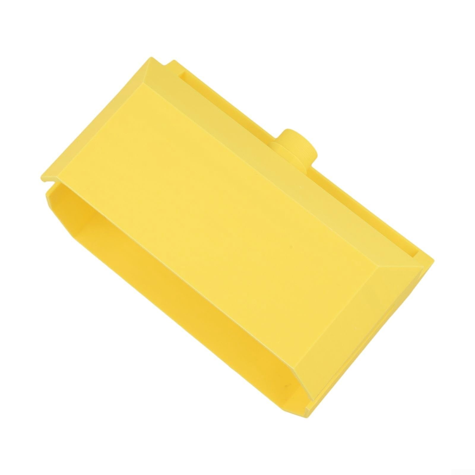 Pulitore per rulli di vernice da 9 pollici, lavaggio rapido con adattatore girevole per schiuma e microfibra, robusto strumento in plastica per risparmiare acqua, giallo