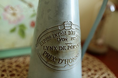 Vancore Shabby Chic Large Metal Jug Flower Pitcher Vase #TOP3