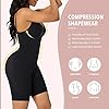 FeelinGirl Butt Lifter Bodysuit Body Shaper Tummy Control Shapewear Plus Size Seamless Full Body Waist Trainer Back Support Black XL/XXL