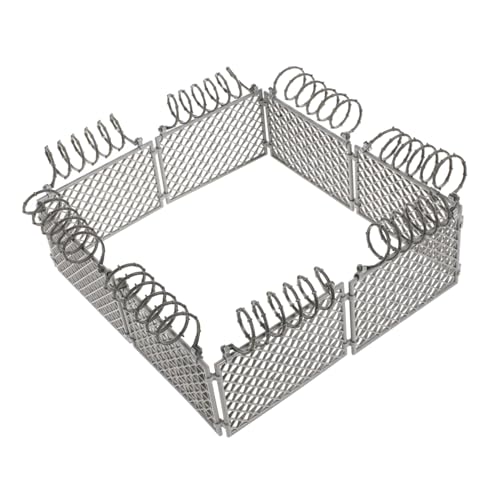 iplusmile Cercados Miniatura Flexibles para Maquetas DIY Vallas Plásticas Gris para de Prisión Granja y Paisajismo Accesorios para Casas de Muñecas y Dioramas