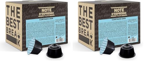 Note d'Espresso - Cortado Dek Instantáneo - Cápsulas de Café - Compatibles con Cafeteras NESCAFE'* DOLCE GUSTO* - 48 caps (Paquete de 2)