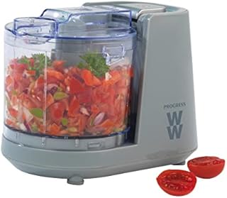 Progress by WW EK5249WW Mini Chopper Pro, Chop Dips, Salsas, Sauces, Breadcrumbs, 350 ml Bowl, One Touch Operation, Feeding Chute for Oil & Liquids, Stainless Steel Blade, 150 W