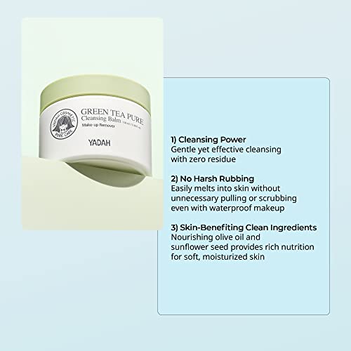 Yadah DD-4TKG-P0OS Green Tea Cleansing Balm (3.38Fl Oz) - Makeup Remover thumb #2