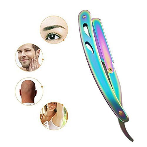 Image of Verbier Salon Shaving Razor For Men /Boys Razor For Body Hair And Golden Razor For Shaving Free 5 Blades Golden 15 Gram Pack Of 1