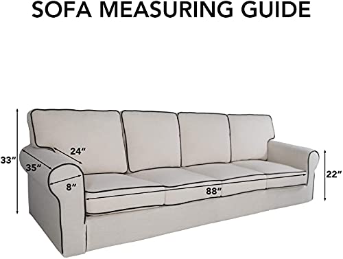 image for PureFit Reversible Quilted Sofa Cover, Water Resistant Slipcover Furni