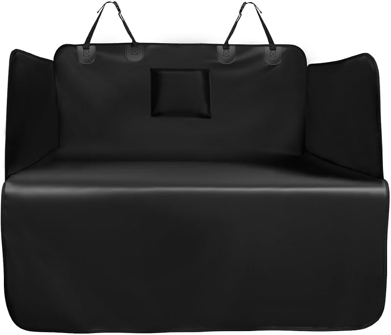 Capa para Banco Traseiro de Carro para Cães, Porta-malas Impermeável em Nylon com Bolso AUYAO 165 x 104 cm