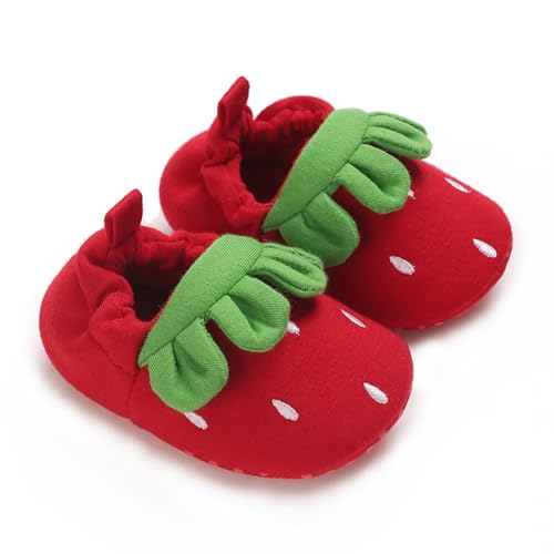 Newborn Baby Boys Girls First Walking Shoes Cartoon Crib Shoes Soft Slip-on Sneakers Infant Fall Winter Warm Shoes