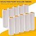 Mister Rui Paint Roller Covers, 24 Pieces, 4 Inch Paint Roller 6mm Nap, Microfiber Paint Rollers for Painting Walls, Cabinets, Trim, Use with All Paints and Stains