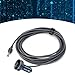 2M 6.5FT DC Power Cable with Voltage Display DC Extension Cord 18AWG IP68 Water Proof Outdoor Power Cord Replacement Adapter Cord for Car Ship RV