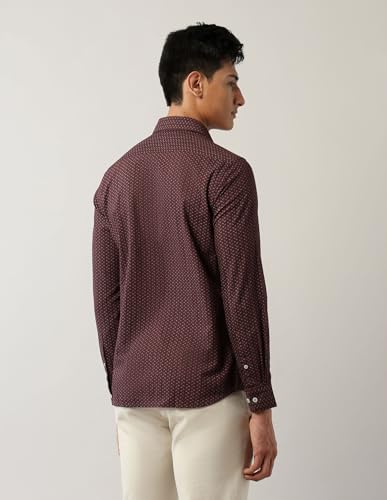 Image of Arrow Sports Men's Geometric Printed Slim Fit Shirt