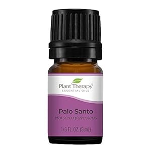 Plant Therapy Palo Santo Essential Oil 100% Pure, Undiluted, Natural Aromatherapy, Therapeutic Grade 5 mL (1/6 oz) Plant Therapy Palo Santo Essential Oil 100 Pure Undiluted Natural Aromatherapy Therapeutic Grade 5 mL 16 oz