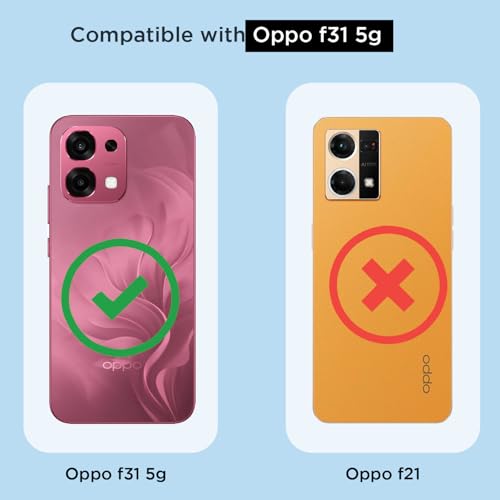 Image of Amazon Basics Back Cover for Oppo F31 5G / Oppo F33 5G Mag-Safe Shockproof PC + TPU Protective Case Magnetic Support Bumper Case (Transparent Mag-Safe)