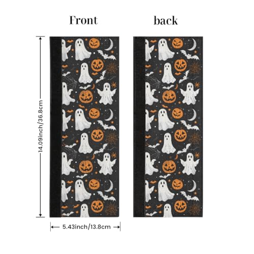 Image of Halloween Refrigerator Door Handle Covers Set of 2, Halloween Ghost Fridge Handle Covers Appliance Handle Covers Protector for Microwave Oven Stove Dishwasher, Keep Your Kitchen Appliance Clean
