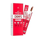 Chomps Grass-Fed and Finished Original Beef Jerky Snack Sticks 10-Pack - Keto, Paleo, Whole30, 10g Lean Meat Protein, Gluten-Free, Zero Sugar Food, Non-GMO