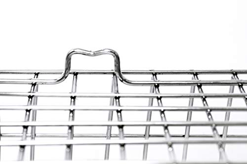 Image of Dianey Divine Stainless Steel Dish Drainer Basket for Kitchen /Dish Drying Stand /Plate Rack /Bartan Basket (48X37X 20 cm)