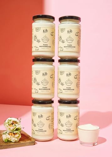 KoRo - Maionese vegana allo yuzu 6 x 200 g - Gusto fresco-acidulo - Tocco aromatico per hamburger, patatine e insalate - Senza uova