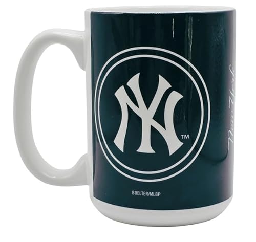 Boelter Brands Large MLB Warm Up Sublimated Mug, 15oz (New York Yankees)