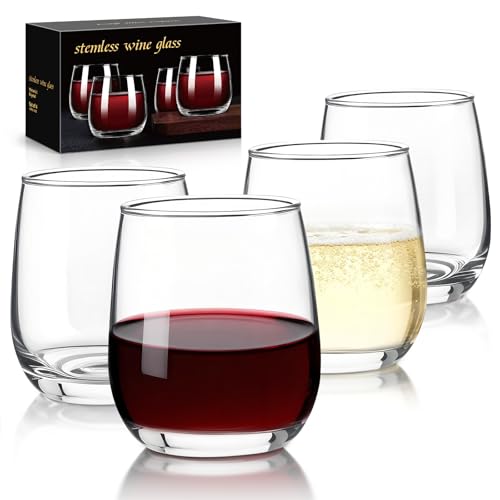 Stemless Wine Glasses (Set of 4)