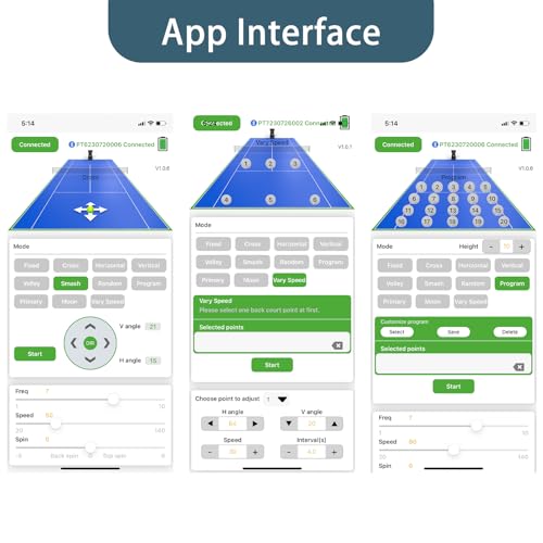 image for Generic PT-Smart Professional Tennis Ball Machine with APP, Remote, Re