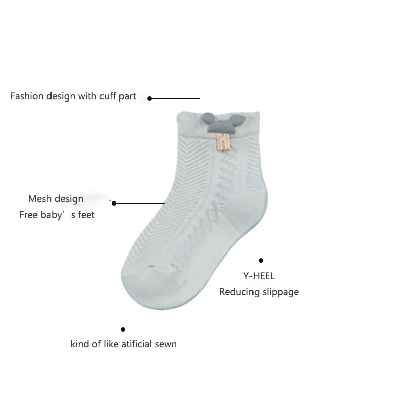 Image of Baby Girls | Baby Boys Soft Cotton Socks with Bow Tie