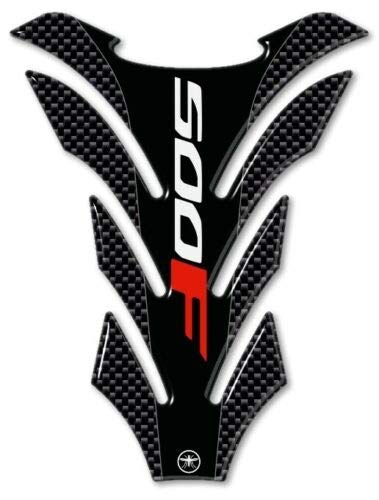 labelbike - 3D Sticker Motorcycle Tank Pad Protection and Decoration in Resin Compatible with Honda CB 500 F CB500 - Color Carbon Black