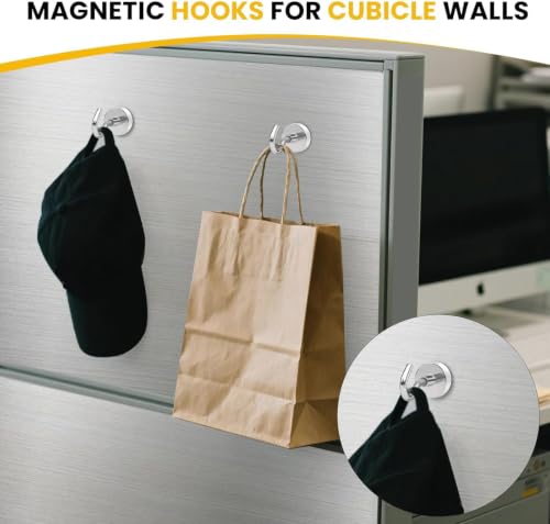 Image of DIYMAG Magnetic Hooks, Strong Magents 20 Pack 30lbs for Cuise Cabins Ship