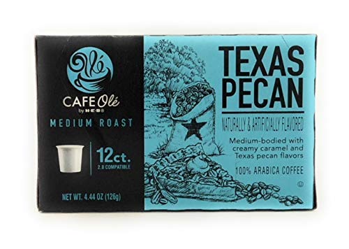 Cafe Ole Taste of Texas Gourmet Coffee K Cups Gift Assortment, 12ct. (36 Cups) Houston Blend, Texas Pecan, Taste of San Antonio, Set of 2