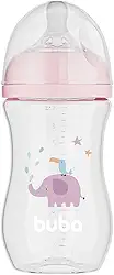Buba, Mamadeira Easy Flow Elefante Rosa 270ml