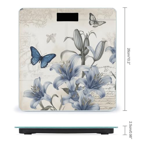 Báscula Digital para Peso Corporal de Vidrio Templado Azul miniatura 2