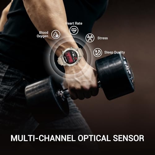 Image of Men's Outdoor Smartwatch, Standalone GPS & Offline Maps, 5ATM Waterproof, 1.43 inch AMOLED, 4GB Memory, 178 Sports Modes, Compass, Heart Rate /SpO2 /Stress /Sleep Monitor, Compatible Android and iOS Khaki