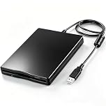 3.5" USB External Floppy Disk Drive, Portable USB Floppy Disk Drive, Plug Play, 1.44 MB Floppy Drive Reader 3.5 External for Windows 98SE / 7/8 / ME / 2000 / XP VISTA, PC, OS8.6 or Above