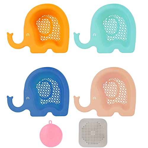 4 Stück Dreieckiger Filterkorb, Spülbecken Sieb für Spülbecken,Waschbecken Korb Spüle Abfluss Regal mit 2 Haken & Schwammhalter für Gemüse, Obst, Tee (B) Cover