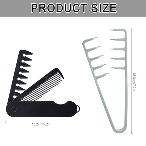 Peines para cabello texturizador y volumizador, set 2 piezas miniatura 2