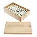 WE Games Double 6 Ivory Color Dominoes with Black Dots in Wooden Case, Game Night, Birthday Gifts, Dominoes Set for Adults