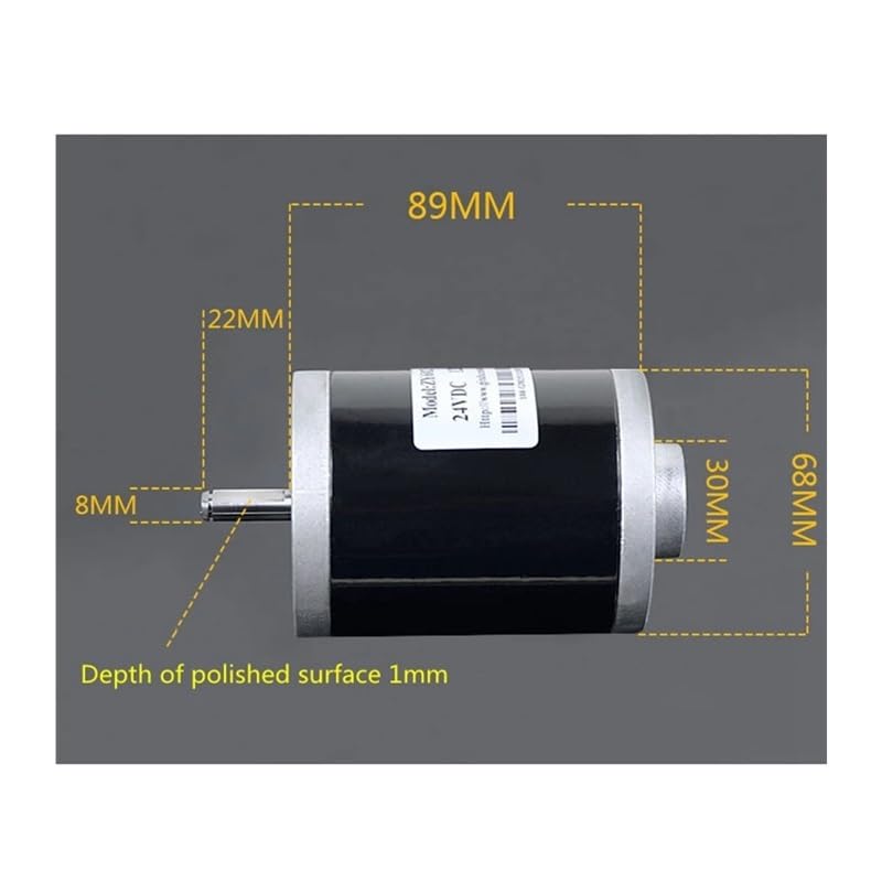 24V 150W 7000RPM DC Electronic Starter High Torque 68MM 12V 24V 3500-7000RPM 120W Double Ball Bearing(24V 7000rpm 150W,Only Motor)
