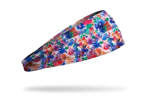 Image of JUNK Brands Big Bang Lite Floral Headband - Moisture-Wicking, Performance Fabric, Non-Slip, Sports Sweatband for Men & Women