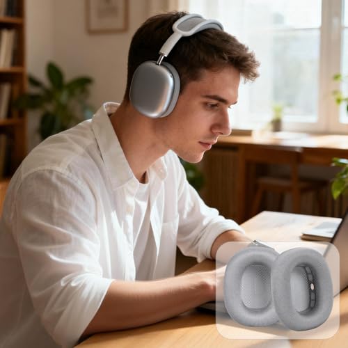 Coussinets Airpods Max avec mousse plus douce et tissu de rechange