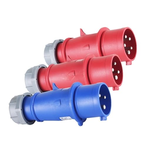 Base de corriente industrial de 4 polos para montaje en pared impermeable 4