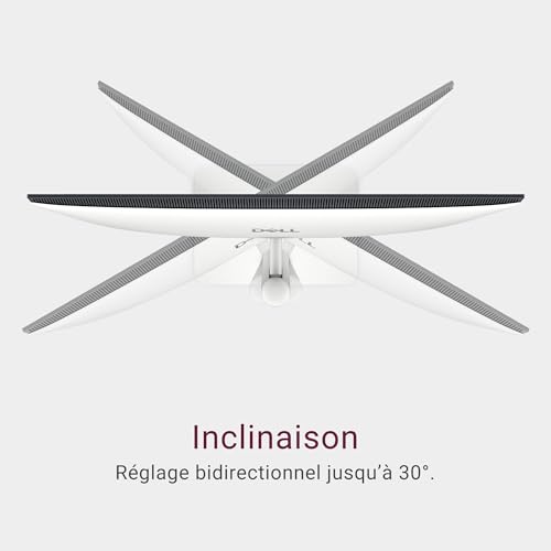 Dell 32 Plus Écran PC S3225QC 4K UHD 3840x2160 120Hz QD OLED 0.03ms AMD FreeSync Premium Pro HDR True 400 Dolby Vision Haut parleurs intégrés 3 USB C HDMI Garantie - vue 9