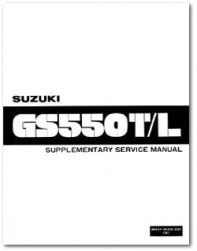 99501-35000-03E 1981 Suzuki GS550TX LX LZ Service Manual Supplement