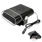 CHENRI 2-in-1 Portable Car Heater with 360° Rotation, Auto Heizung und Defroster, 360° Drehbar Windschutzscheibe Entfroster Demister, 2 in 1 Heizung & Ventilator für Autos, LKW (24V)