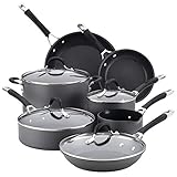 Circulon Momentum Hard-Anodized Nonstick 11-Piece Cookware Set - Gray