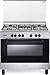 De Longhi FMX 96 ED - Cucina a gas con forno elettrico multifunzione, 5 Bruciatori, 90x60 cm