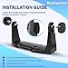Bzumperyz 000-11019-001 Upgrade Gimbal Bracket Mounting Bracket with Knobs for Lowrance HDS-7 Touchscreen Models HDS Gen3, HDS Gen2 Touch, Elite and Hook 7