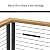 Saiksa 150ft Black T316 Stainless Steel Wire Rope Cable, for 1/8 Cable Railing Hardware Kit, Cable Railing System, 7 x 7 Strands Construction